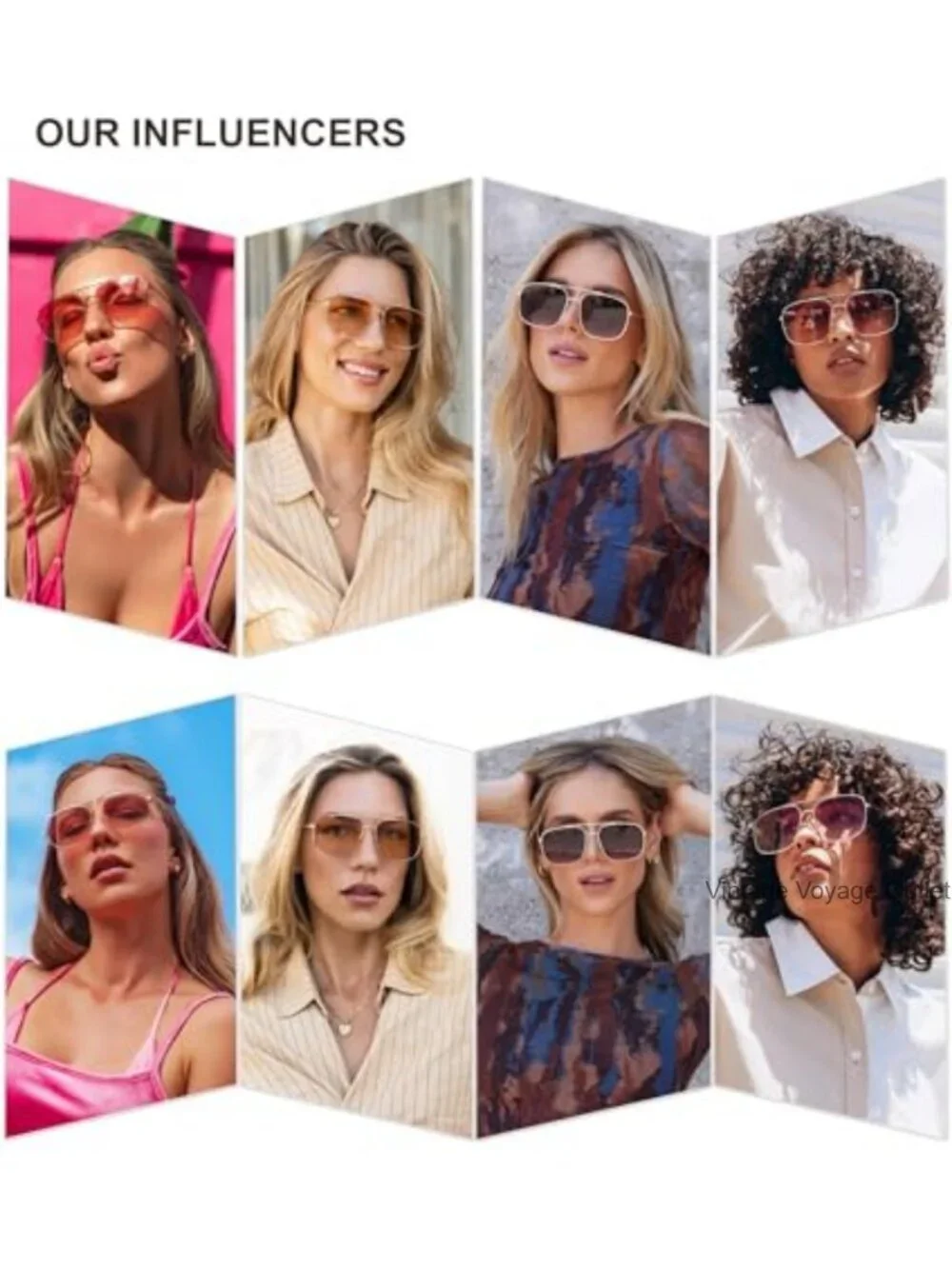 Square Aviator Sunglasses Metal Frame UV400 Protection
